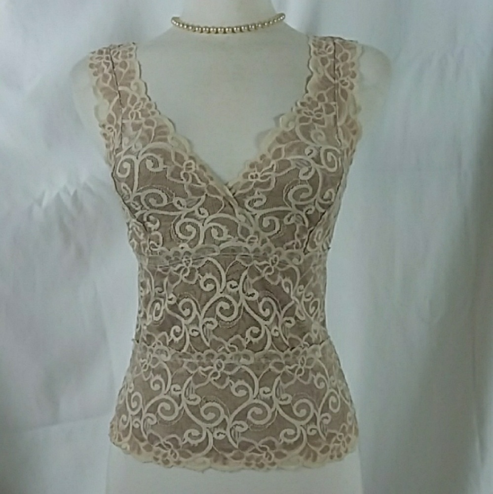 WHBM Cream Camisole